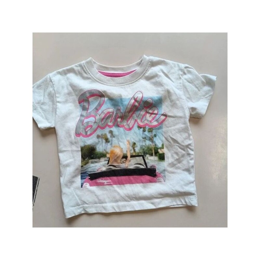 Official Barbie Convertible Photo Graphic Toddler Shirt 12M